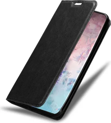 Produktbild von Cadorabo Hülle für Samsung Galaxy NOTE 10 PLUS Schutz Hülle in Schwarz Handyhülle Etui Case Cover Magnetverschluss