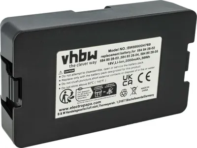 Produktbild von vhbw Akku kompatibel mit Husqvarna Automower 310 Mark II, 310, 315 Mark II, 305 (2020), 315, 115 H, 315X, 305, 115H Rasenroboter (2Ah, 18V Li-Ion)