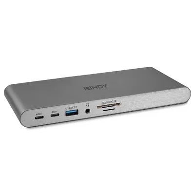 Produktbild von DST-Pro 5K XT (silber, 5K DP, HDMI, PD 3.0 100W, USB 3.2 Gen 1, Gigabit, SD, MicroSD, Audio)