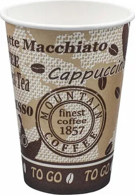 Produktbild von 75x Automatenbecher Kaffeebecher 80mm Ø  'Coffee Mountain' 250 ml