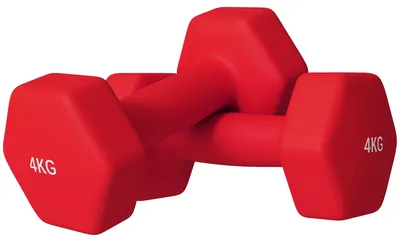 Immagine prodotto di Set 2 Manubri Palestra 4 kg Pesi esagonali per Allenamento Rosso