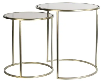 Produktbild von Light & Living - Beistelltisch DUARTE - Ø50x52cm - Gold - 2er-Set