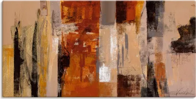Produktbild von ARTland Leinwandbild Stadt-Morgen Größe: 60x30 cm
