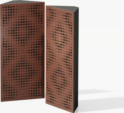 Obrázek produktu pro 2-pack - Úzký akustický rohový basový lapač | velikost: 23 x 50 cm | barva: (ořech, REBAT)