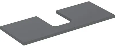 Produktbild von Geberit ONE Waschtischplatte, Ausschnitt mittig, für Aufsatzwaschtisch Schalenform, 120x3x47cm, 505.275.00.3