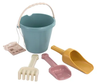 Produktbild von ECO Junior Sandkasten Strandspielzeug für Kinder 4-teiliges Set für das Spielen im Sand Mehrfarbig Júnior
