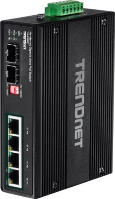 Produktbild von TRENDnet TI-UPG62 6-Port Gigabit Switch Ultra PoE DIN-Rail Industrial