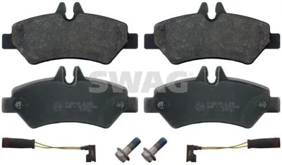 Produktbild von SWAG 10 91 6708 Bremsbeläge Satz Hinten Bremsklötze passend für MERCEDES-BENZ SPRINTER 3,5-t Kasten (906) SPRINTER 3-t Kasten (906) SPRINTER 3-t Bus