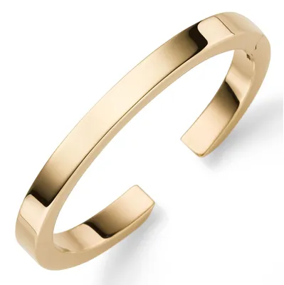 Image de Bracelet de bras ouvert, bracelet de bras en or jaune 585, largeur de 7 mm, plat