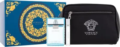 Produktbild von Versace Man Eau Fraîche EDT 100 ml + EDT MINI 10 ml + Kosmetiktasche (man)