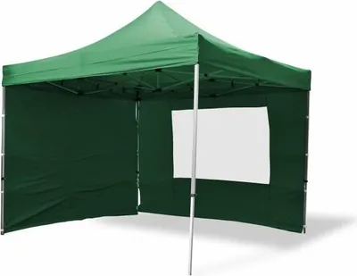 Obrázek produktu pro Zahradní párty stan nůžkový PROFI 3x3 m zelený + 4 boční stěny