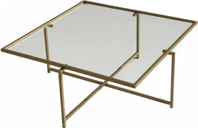 Produktbild von Mascate - Couchtisch, 85x85x35h cm Gold, Anlaufbeständig