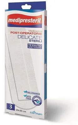 Immagine prodotto di Medipresteril Medicazioni delicate e sterili 10 x 30 cm 3 pezzi