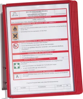 Obrázok produktu pre DURABLE WandSichttafelsys. VarioWall 5 Sichttafeln, rot