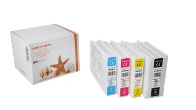 Produktbild von 4-farbig [ black/cyan/magenta/yellow ] RainbowKit Tinte/Tintenpatrone 4.2-C13T907140-BKCMY-XXL kompatibel mit Epson C13T907140 [ T9071 ]  Seiten: 31.000
