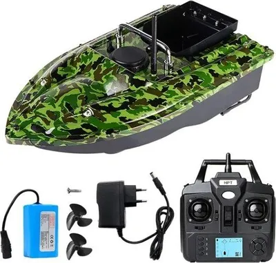 Produktbild von Karperfishing-Boot - Aas/Vis-Boot mit Fernbedienung und Batterie - Lenkbares Fischboot - Karper-Fishing-Gerät - Ultimative Karper-Fanghilfe - Leger-Boot