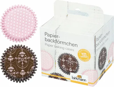 Immagine prodotto di Birkmann Papierbackförmchen, 100 Stück, Backförmchen, Muffinbackform, Muffinform, La Belle Rose, Ø 7 cm, 444744