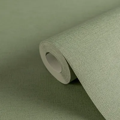 Obrázek produktu pro Netkaná textilní tapeta hladká jednobarevná zelená Anna D Andrea A.S. Création 371787 10,05 m x 0,53 m struktura