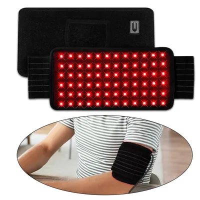 Produktbild von Infrarot Therapie Gürtel, Rotlichtlampe Gürtel, 72LEDs 660nm & 850nm Infrarotlampe mit 10/20/30Min Timer, 5 Helligkeitsstufen Red Lights
