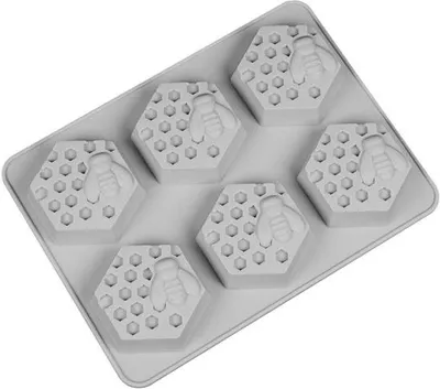 Produktbild von VHV - IJsblokjesvorm - siliconen honingraatvorm - voor koelen en n - voor whisky, cocktails, ijskoffie en feestjes