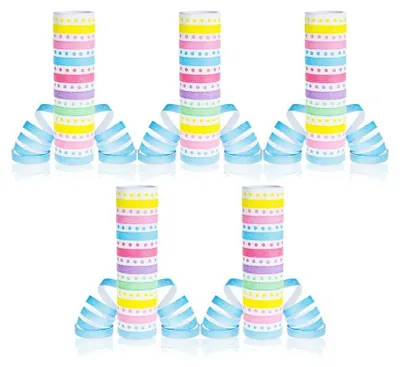 Produktbild von 5 Luftschlangen pastell Punkte