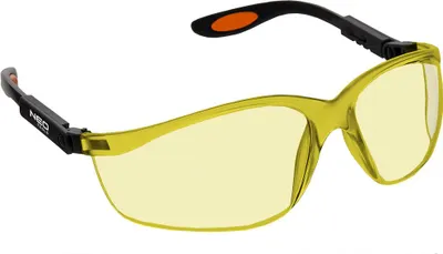Produktbild von Schutzbrille aus Polycarbonat, gelbe Gläser