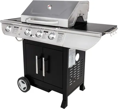 Image de Barbecue au gaz BALTIMORE - 3 brûleurs 10,5kW + réchaud