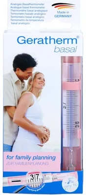 Produktbild von Geratherm Basal analoges Basalthermometer zur Familienplanung, 1 St. Fieberthermometer