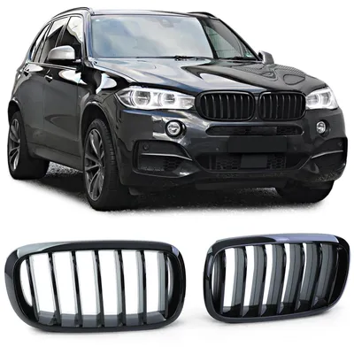 Sport Kühlergrill Doppelsteg SCHWARZ GLANZ für BMW X5 F15 / X6 F16 ab 2013-2019 – Produktansicht