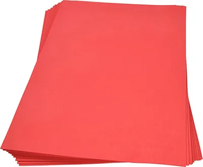 Produktbild von Moosgummiplatte  rot 300 x 450 x 2 mm