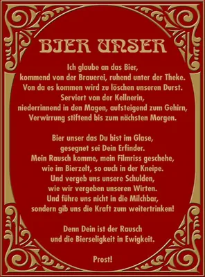 Produktbild von vianmo Holzschild 40x30 cm Alkohol Prost Bier unser