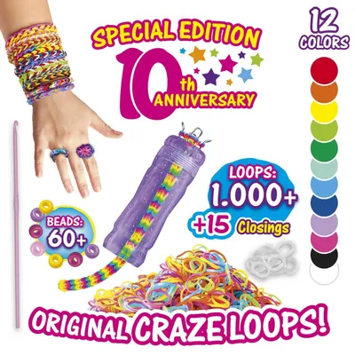 Productafbeelding van CRAZE 59661, Set om armbandjes voor kinderen te maken, geschikt voor kinderen vanaf 3 jaar, siliconen, meerkleurig