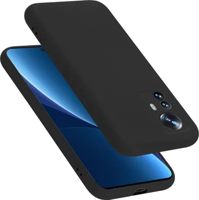 Produktbild von Cadorabo Schutzhülle für Xiaomi 12 PRO Hülle in Schwarz Handyhülle Case Cover TPU Etui