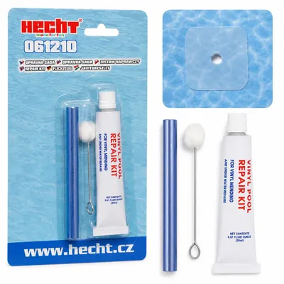 Produktbild von HECHT Pool Reparaturset | Unterwasser-Reparatur für Pools | Inkl. Klebstoff & Patches | Reparatur ohne Wasser ablassen