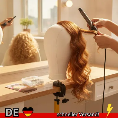 Produktbild von Leinwand Perückenkopf Perückenständer 21-24 Zoll Mannequin Kopf für