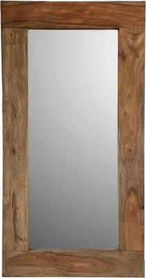 Immagine prodotto di MASSIVMOEBEL24 | specchio in legno di Sheesham / palissandro 115x3x60 grigio scuro oliato NATURE GREY #01