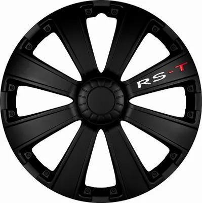 Produktbild von 4x 13" Zoll Radkappen Schwarz Radzierblenden Radblenden 13 RST BLACK ARGO