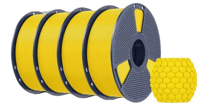 Image de Filament 3D, matériau écologique, facile à imprimer, jaune