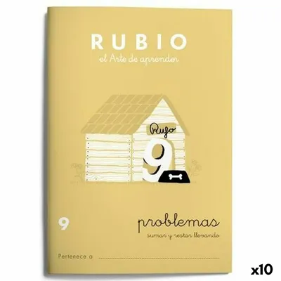 Obrázok produktu pre Cvičebnica matematiky Rubio Nº9 A5 španielčina 20 listov (10 ks)