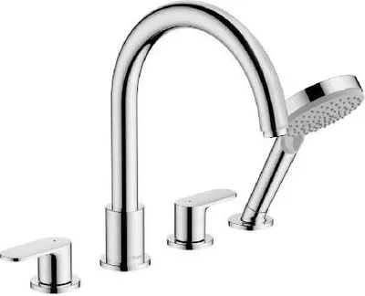 Image de Hansgrohe Vernis Blend mitigeur de bord de baignoire en chrome 71456000