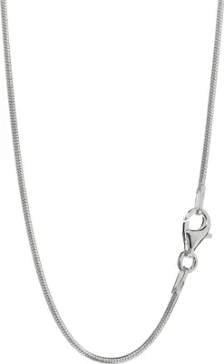 Produktbild von Halskette 40cm Schlangenkette rund 925 Silber Collier 1,2mm breite Silberkette