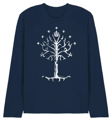 Immagine prodotto di Lord of the Rings - T-shirt unisex da uomo/donna, a maniche lunghe, modello TV40885 (taglia L), colore blu navy