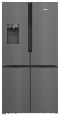 Obrázek produktu pro Siemens KF96DPXEA, Stojací, Francouzská dvířka, Šedá, Sklo, 574 l, SN-T