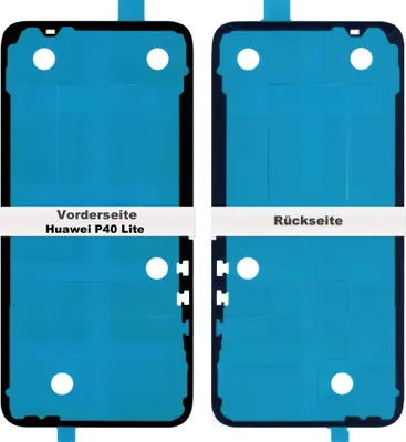 Produktbild von Huawei P40 Lite Akkudeckel Klebefolie Kleber Backcover Rahmen Adhesive Batterie Glue