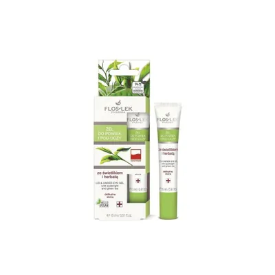 Produktbild von Flos-Lek Augen- & Lidpflegegel mit Augentrost & Grüntee-Extrakt, 15 ml