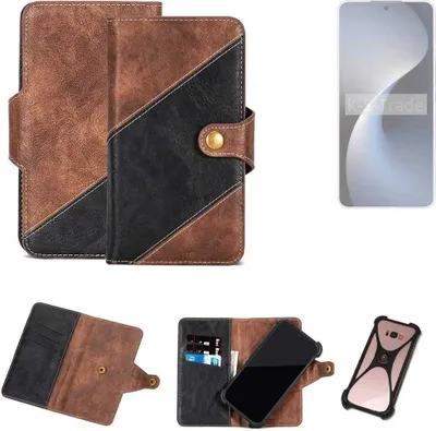 Produktbild von K-S-Trade Handyhülle Schutzhülle Bookstyle Case kompatibel mit Meizu 21 Note Klapphülle Cover Hülle Schutztasche 1x