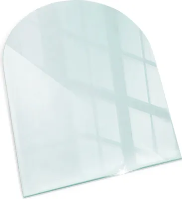 Produktbild von Glasbodenplatte für Kamin – Funkenschutz und Hitzeschutz aus Glas - 80x70 cm
