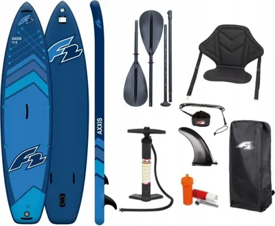 Obrázek produktu pro Brett Sup F2 Axxis 12'2 Navy 372Cm - Rodinný, Stabilní, 180Kg, Kompletní