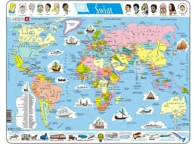 Image de Puzzle Monde Carte politique 107 pièces