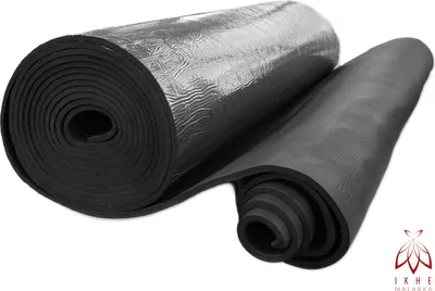 Produktbild von Dämmung Unterlage , Dämmplatte , Kautschuk PVC + NBR, 1 Rolle = 10m² , 10mm Isolierstärke , Selbstklebende Dämmmatten , Haus Isolierung, - Schallisolierung